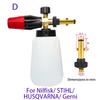 Pressure Washer Foam Cannon Car Washer Snow Foam Lance Car Clean Soap Foam Wash for Karcher Interskol Huter Stihl Parkside