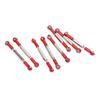 8Pcs Metal   Steering Linkage Aluminum Alloy Servo Link Pull Rod for WPL C14 C24 B14 MN D90 D91
