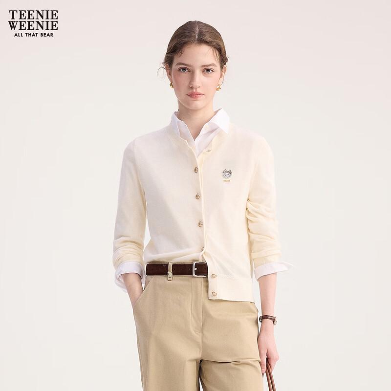 Teenie Weenie Women's Sheep Wool Bear Knit Cardigan
