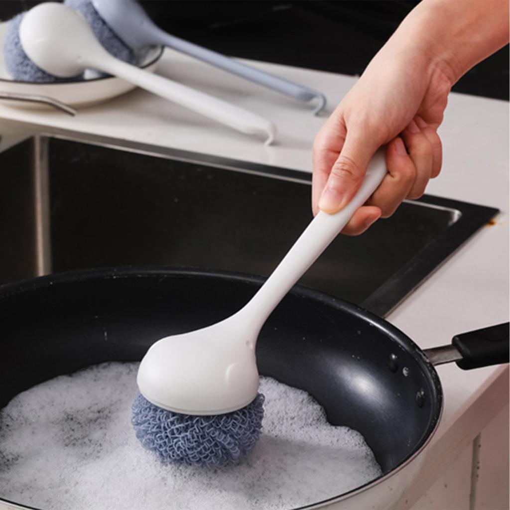 Dish Brush Professional   Handle Polyester   Dish Scrub Brush Dish Cleaning Brush for Dish Pot Pan Sink Cleaning