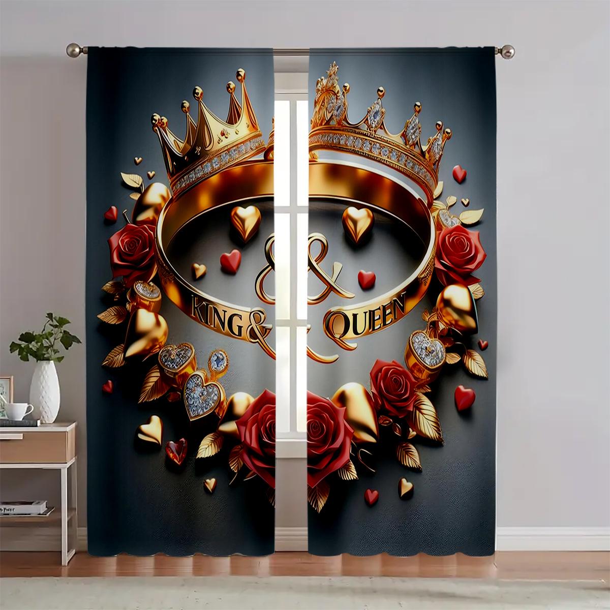 

Двухпанельные шторы с 3D-печатью: Термальный, Шумопоглощающий Карман для Штанги для Спальни и Гостиной 76.2cm x 165.1cm, 2pcs