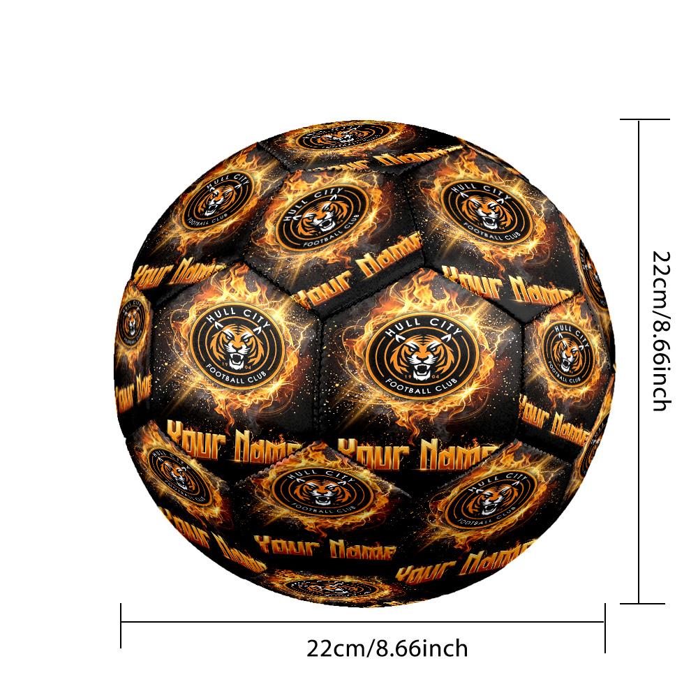 Hull City Fashion Size 5 Football Wearproof Non‑Slip Soccer Ball For Sports Training Entertainment Use