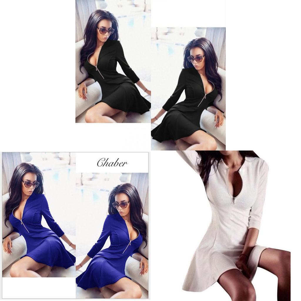Damen Langarm Winter Club Minikleid Longshirt Bodycon Premium Quality Cocktailkleid For Every Event