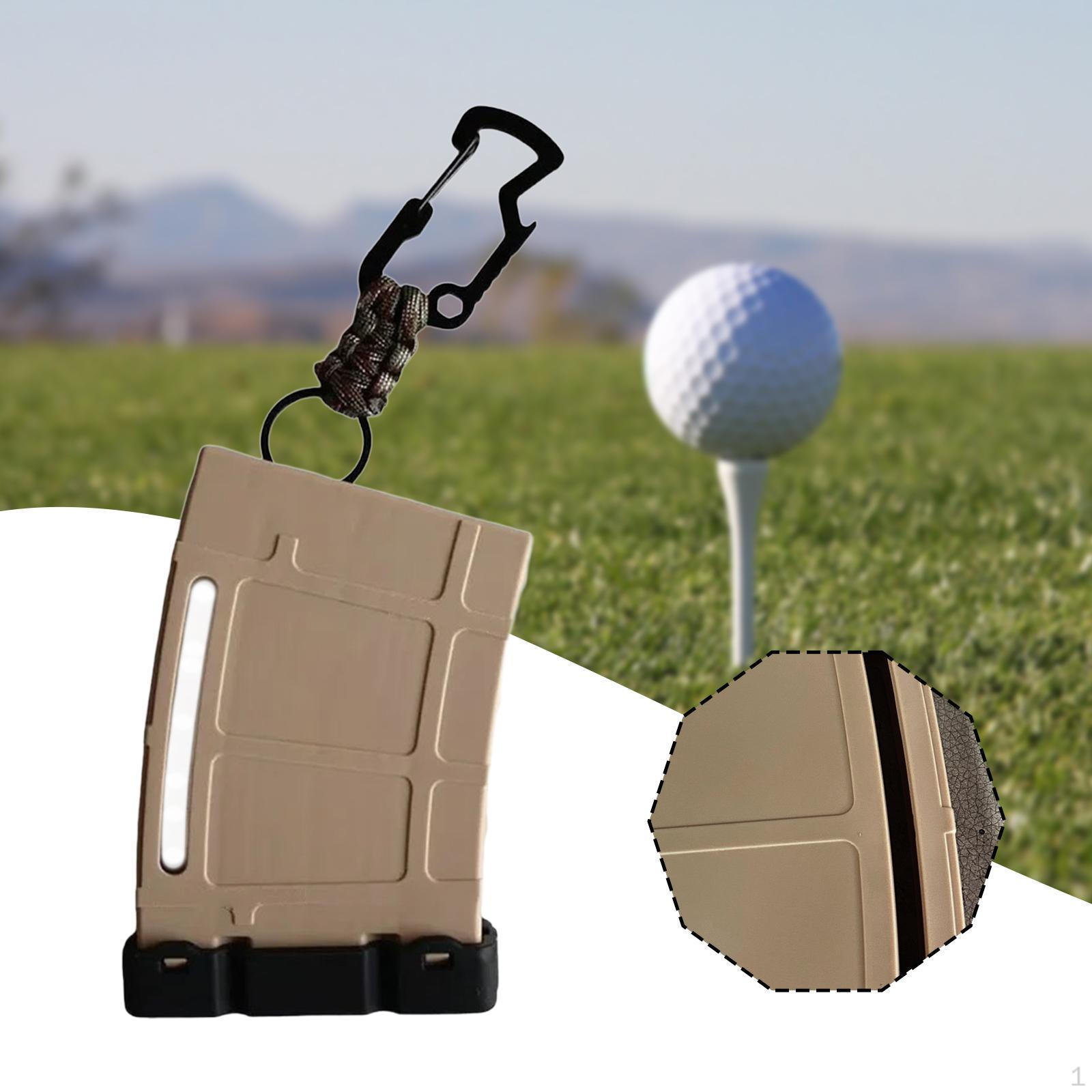 

Golf Tee Holder Accessory Compact Portable Carrier Small Pouch for Belt коричневый