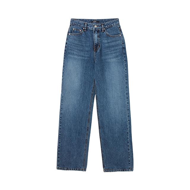LAP Blue Washed Straight Fit Denim Pants Ar2Dp441