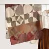 High value, simple and creative, geometric printed silk scarf, women's trendy and fashionable, high-end air-conditioned room temperament shawl