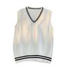 2024 Spring Hong Kong Trendy Men's Knitted Sweater Vest - College Style Wool Waistcoat