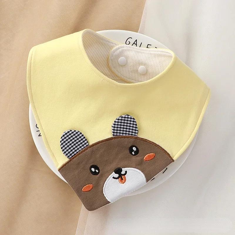 Triangle Cartoon Baby Bibs Soft Newborn Feeding Towel Cotton Cloths for Girls Boys Bandana Bib Newborn Saliva Towel Burp Cloths