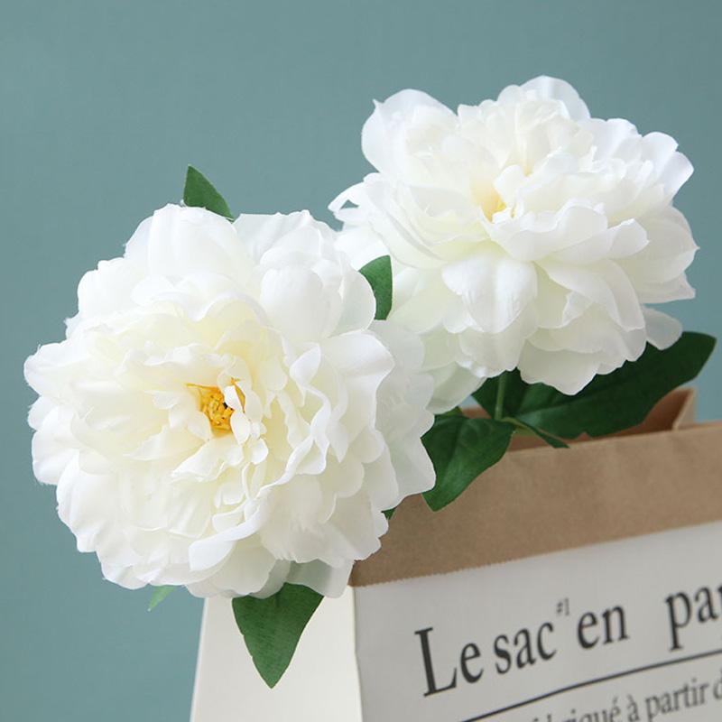 1Pc Fake Flower DIY Artificial Peony Bouquet Decor Home Table Decor Wedding Wall Materials Floral Silk Flowers Bridal Bouquet