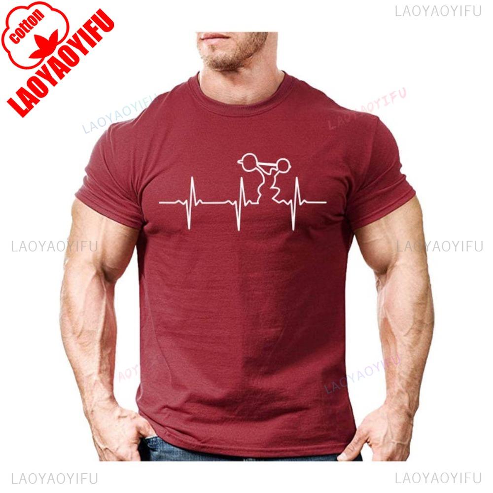 Gym Wear TShirt Heavy Weightlifting Unisex Women Men Tee Shirt Bodybuilding Training Tops High Quality Cotton Sweatshirt