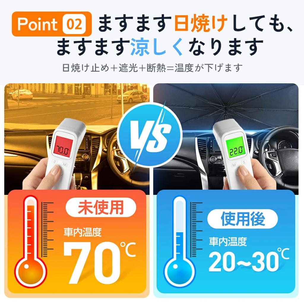 UXPRIN Car Front Sunshade with 10 Strong UV Light Heat Foldable Sunshade for Kei Universal Fit for the Front of Your Protects Interior Includes