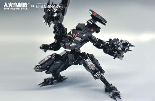 BIGFIREBIRD BUILD "Bird Binary" Tiger Hunt TYPE ALPHA Smokey Tiger [Gun Power & Black Cat 2-Piece Set] PVC & Alloy Painted Movable Figure