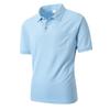 Men S Short Sleeve Polo Shirt Button Pocket Loose Summer Top