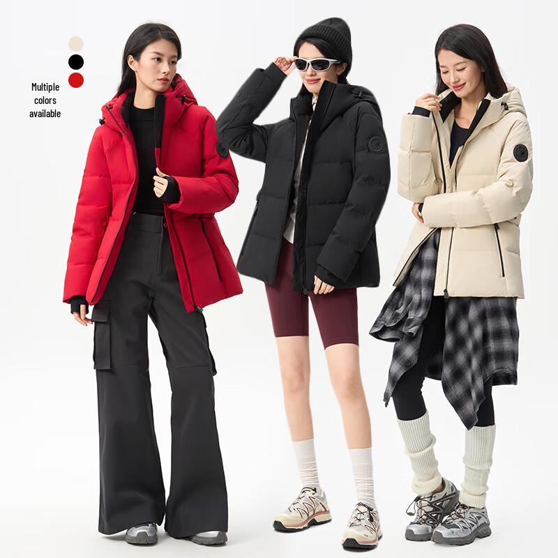 Qianrengang Women's 2025 A/W Short Hooded Down Jacket