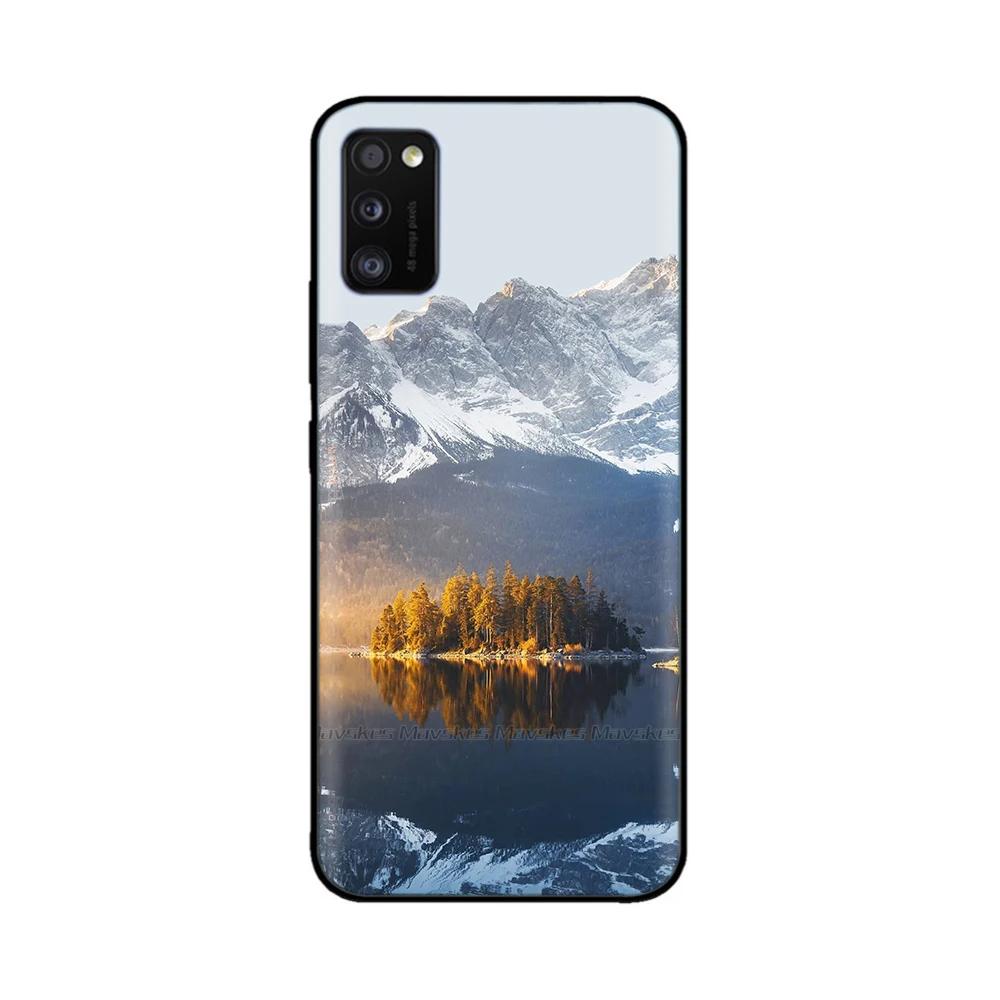 Voor Samsung Galaxy A41 Hoesje A415F Schattig Schattig Zacht Glad Vloeibaar Siliconen Volledige Bescherming Cover Voor Samsung A41 A 41 Siliconen Hoesjes