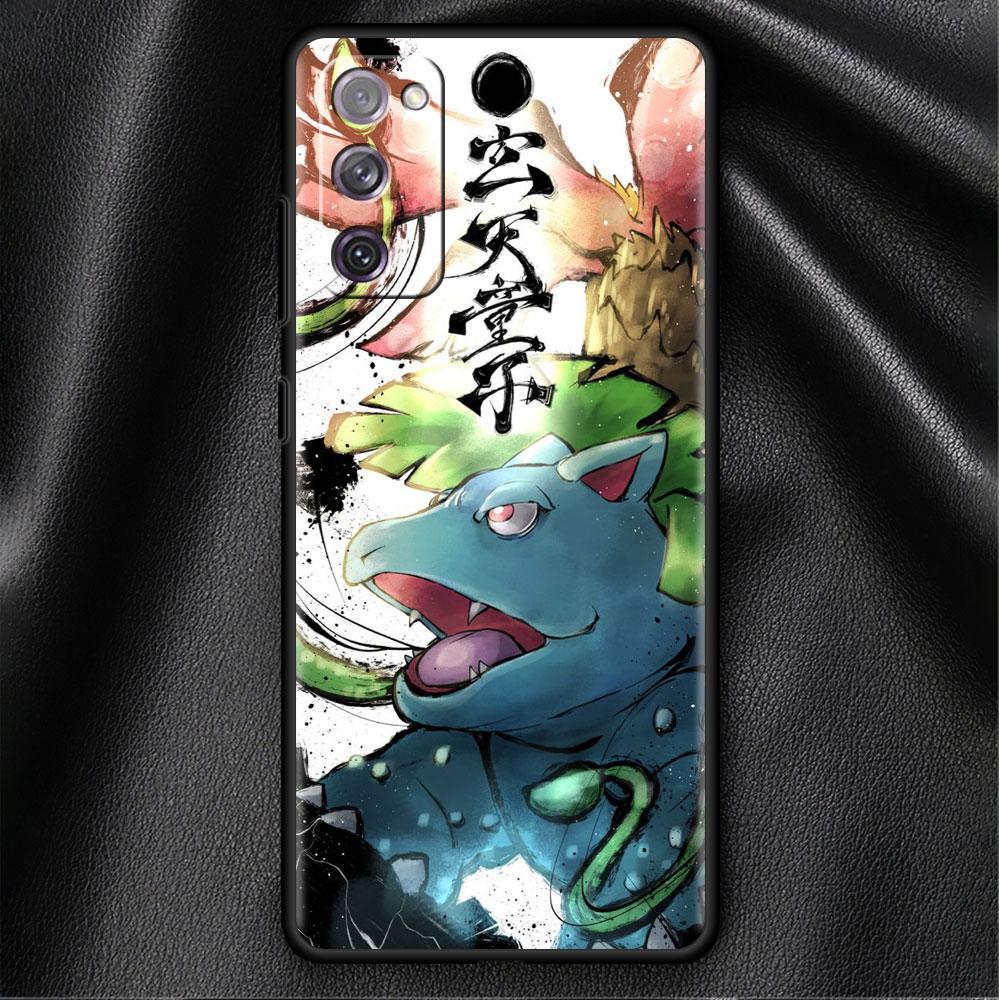 

Bumper Case For Samsung Galaxy S22 Ultra S21 FE S20 Plus S10 Lite Phone Cover S10e S9 S8 S7 Silicone Funda Japan Anime Pokemon Samsung S7