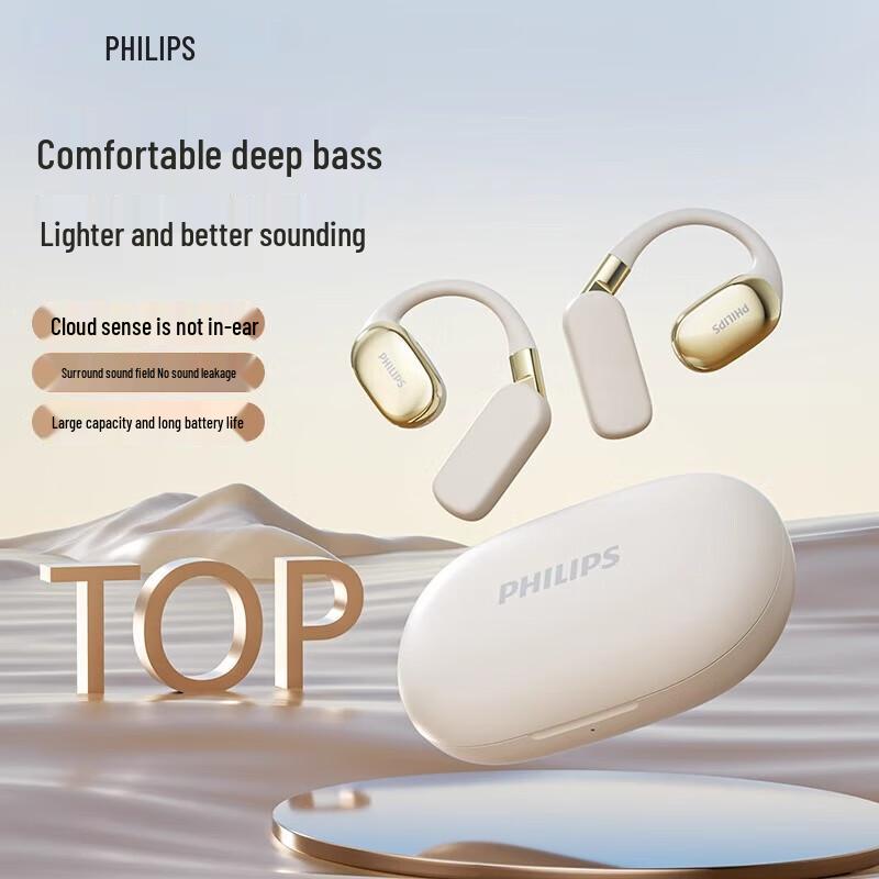 

Philips TAT5739 Open-Ear Clip-On Sport Bluetooth Earbuds