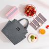 Multi-Pocket Insulated Handbag: Large Capacity Aluminum Foil Lunch Bag for Commute