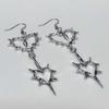 Hypoallergenic Y2K Heart & Thorn Dangle Earrings