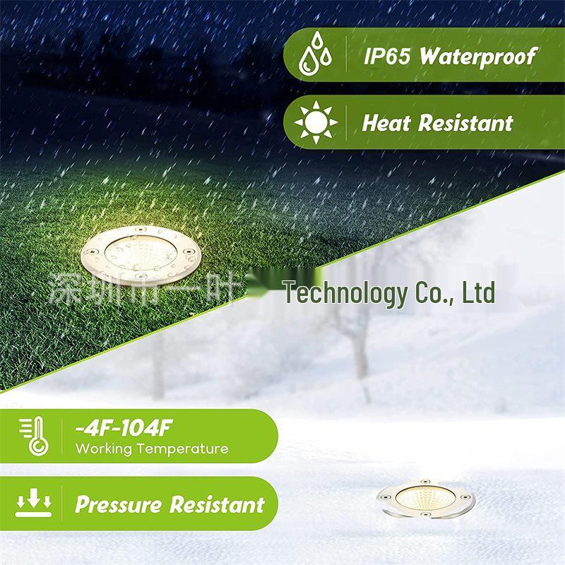 COB Anti-Glare Outdoor Recessed LED Ground Spotlight for Pathways and Courtyards