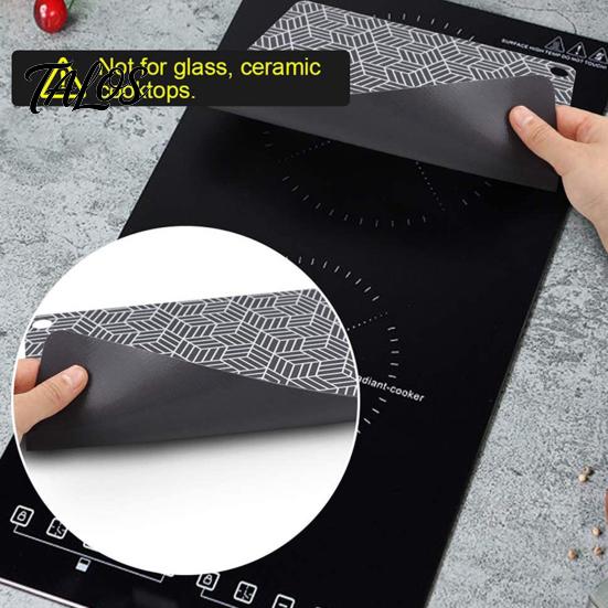 Heat-resistant Stove Mat Silicone Top for Induction Cooktops Fireproof Protector Nonstick Scratch Cover Easy Clean Kitchen Accessory Protection
