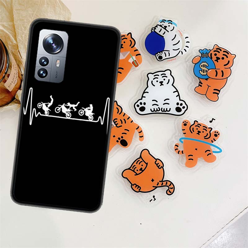Motorcycle Heartbeat Phone Case For Xiaomi Poco X7 X6 M8 M7 M6 M4 M3 X4 Pro F7 Ultra M5S Mi 14 14T 15 15T 12T 10T Pro 12S 12 11