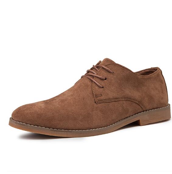 

Large size suede casual lace-up pointed four seasons male business leather shoes ankle boots M733 46