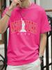 The Statue Representing New York Man Tee Shirts ONeck Summer New Short Sleeve Fashion Cotton Streetwear Loose Casual TShirt