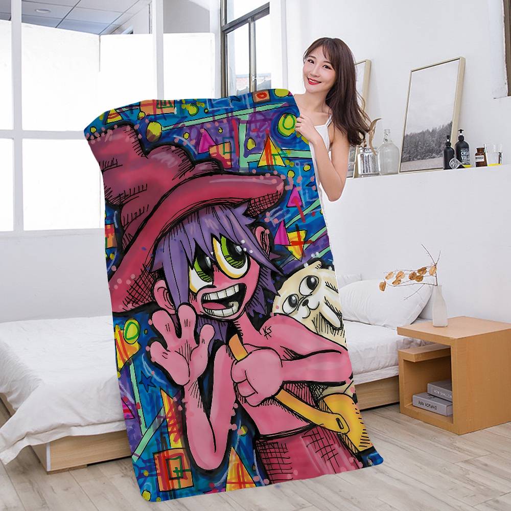 Anime T-The Midnight Gospel Anime Beach Swimming Towel Soft Absorbent Washcloth Children's Gifts for Kids Travel Camping Gym