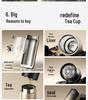 TeMeiKe 2026 Pure Titanium Thermos with Tea Separator - Large Capacity Men's Gift Cup