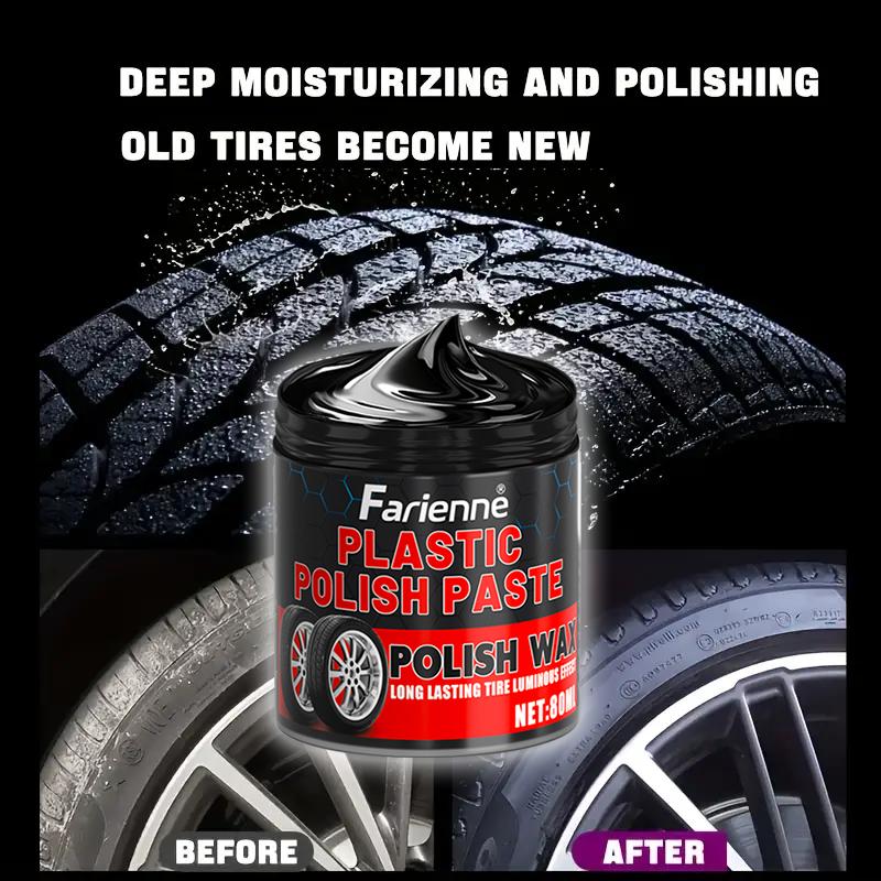 High-Efficiency Tire & Plastic Care Kit, Formula, Removes Haze, Scratches Removal, Professional Polishing, Durable Formula