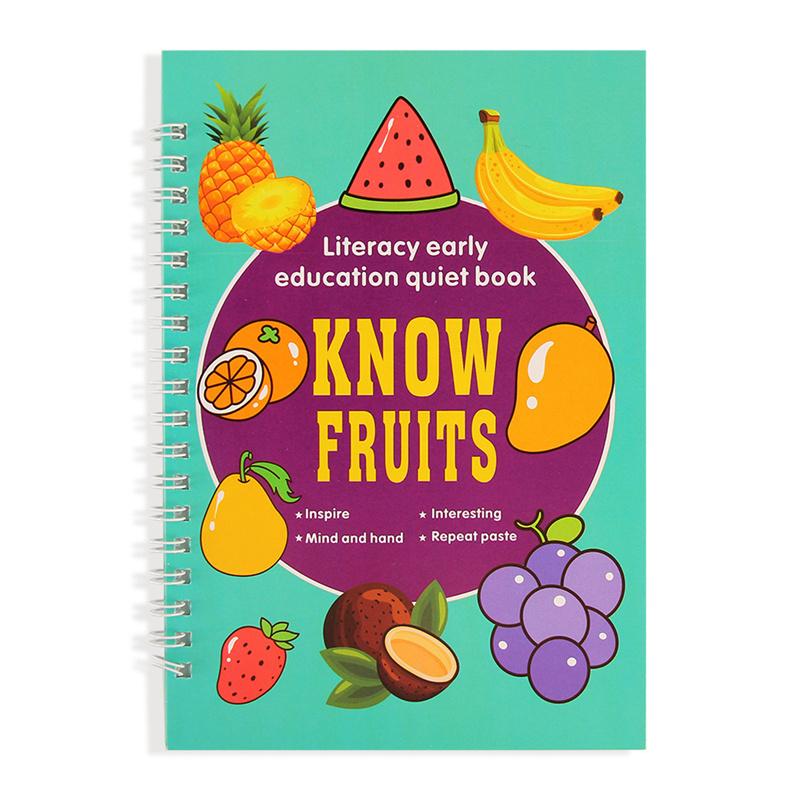 

Книга наліпок для раннього навчання англійської мови, Багаторазова книга-займайка з наліпками: Вивчення чисел та когнітивна діяльність для малюків