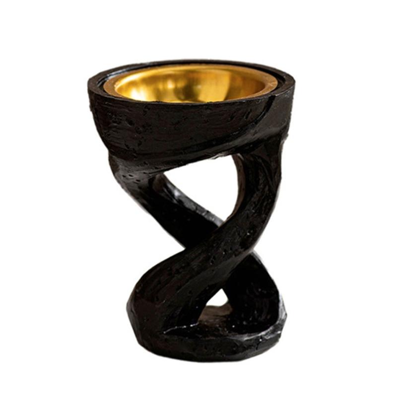 

Смоли Форма Твіст Ароматерапевтичні Пальники Тримач для Арабських Пахощів Пальники для Бахур Дифузор для Домашнього Декору та Релаксації чорний