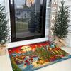 1Pcs Anti Fatigue Kitchen Rugs Christmas Snowman Waterproof Non-Slip Thick Cushioned Kitchen Mat Heavy Duty Comfort Standing Mat for Kitchen