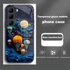 Handyhülle Für Infinix Hot 50 Pro Plus Hülle Harte PC Stoßfeste Abdeckung Gehärtetes Glas Hülle Hot 50 Pro+ Vollständige Schutzhülle Funda