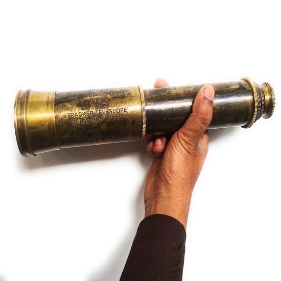 Brass Telescope Spyglass East India Company 1818 Tracker Pirate Spyglass Scope 81.28 Cm Large Handstitched Leather Gift