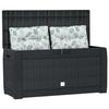 VidaXL Boîte de stockage jardin Anthracite 119x48x60 cm Polypropylène 152197