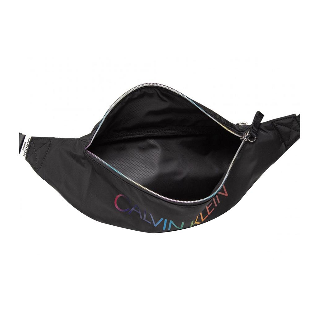 Calvin Klein Fashion Colorful Letter Logo Nylon Chest Bag Waist Bag Men bags Black K9KUSU0115BEH