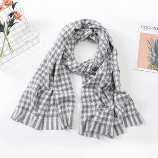 Scarf Women'S Winter Imitation Cashmere Scarf Dongdaemun Plaid Scarf Autumn Scarf