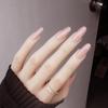 Nuovi Adesivi per Unghie Ovali Indossabili: Popolari Bianchi, Colori Solidi e a Contrasto, Manicure Versatile in XS/S/M/L, Lunghezza Media-Lunga.