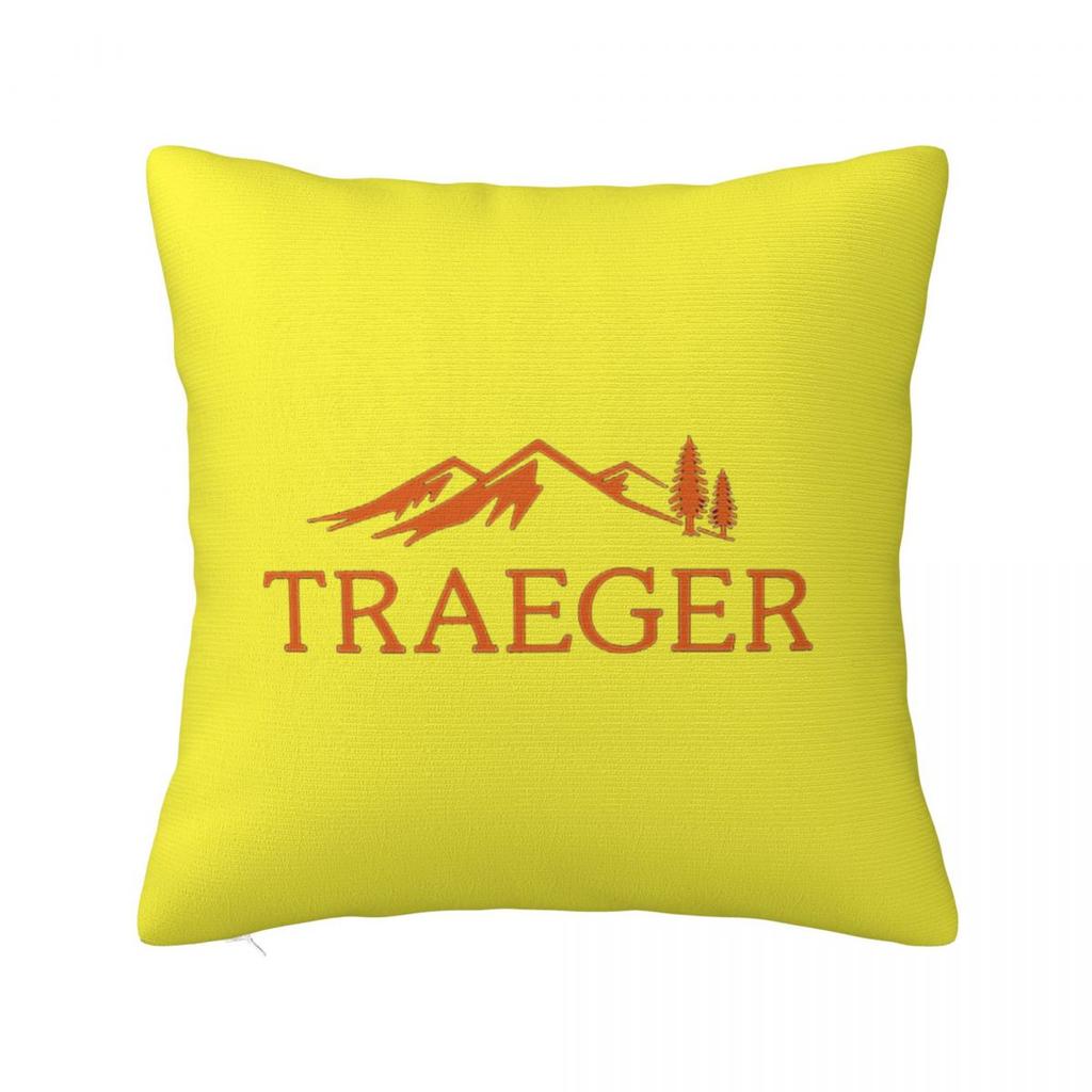 Traeger Pellet Grill Smoke BBQ Essential Square Pillowcase Cushion Cover Pillow Case Throw Pillow Cover for Home Bedroom Car