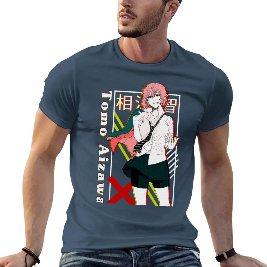 New Tomo chan Is a Girl Tomo Aizawa wa onnanoko T-Shirt black t shirt animal print shirt for boys mens t shirt graphic