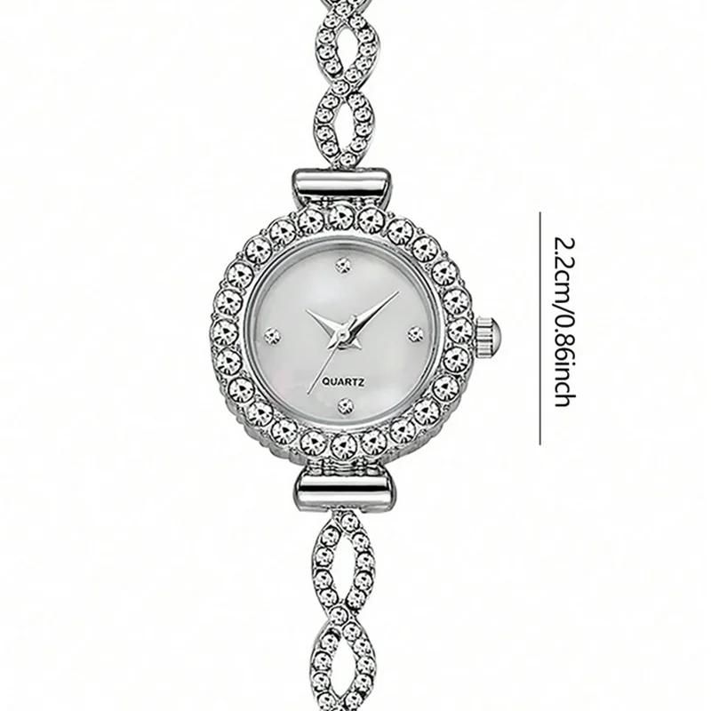 Lyxiga Damklockor Enkla Kvarts Armbandsur Små Urtavlor Klockor Armband Damklocka Gåva Klocka Relogio Feminino