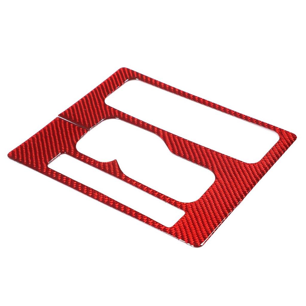 Red Carbon Fiber Console Gear Shift Panel Cover Trim For Toyota Tacoma 2005-15