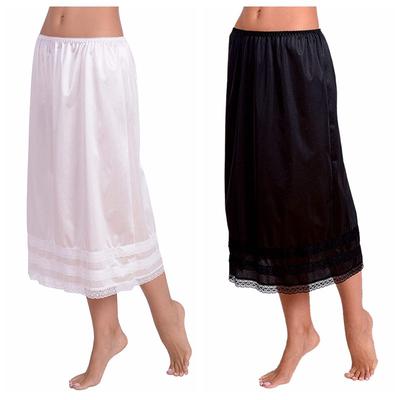 Taklit İpek Dantel Yarım Slip Etek Genişletici