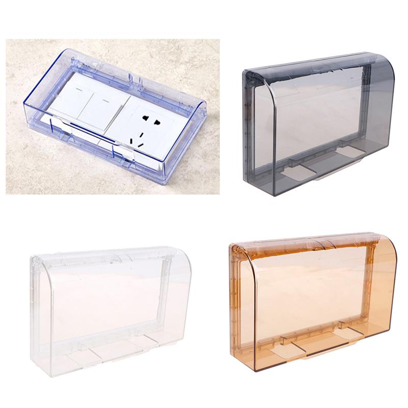 Double 86 Type Switch Self-Adhesive Waterproof Cover Wall Switch Anti Splash Box