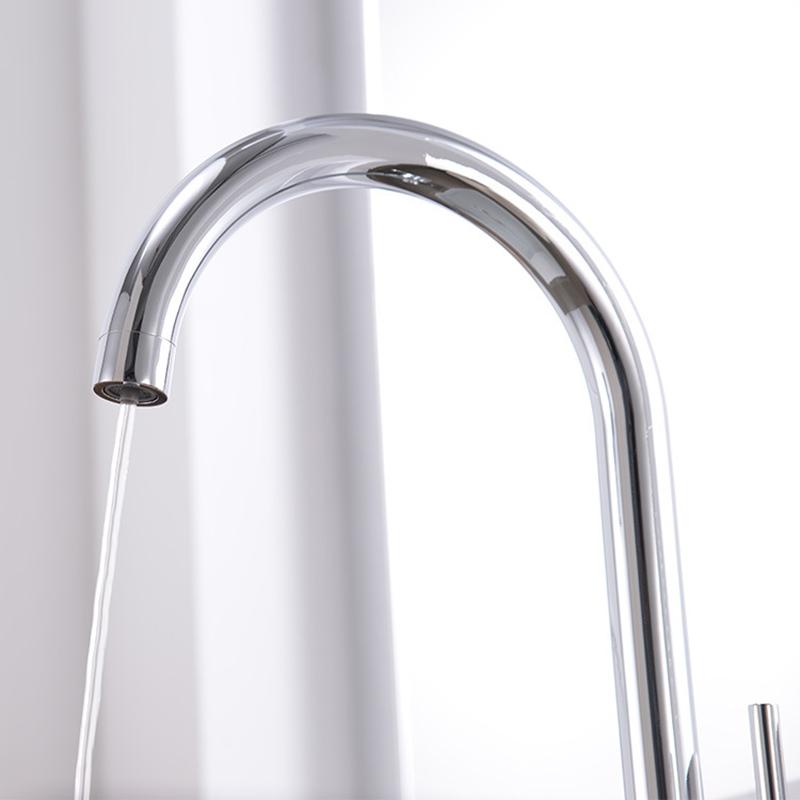 Chrome Dual Handle Filtered Crane For Kitchen, 360 Rotation Water Filter Tap Three Ways Sink Mixer Kitchen Faucet