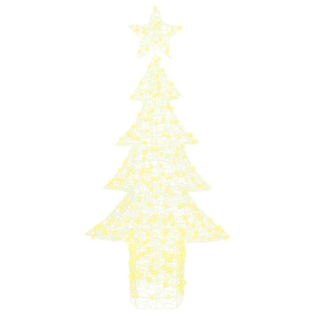 Christmas Tree with 240 Warm White LEDs 150 cm Acrylic