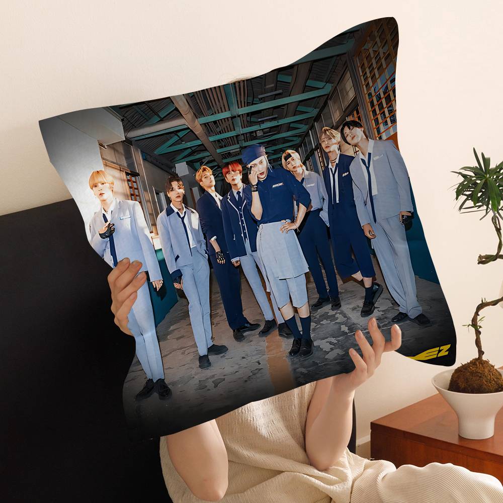Boy Group A-ATEEZ-Z Pillow Cover Design Cushion Cover Decor Holiday Decorati