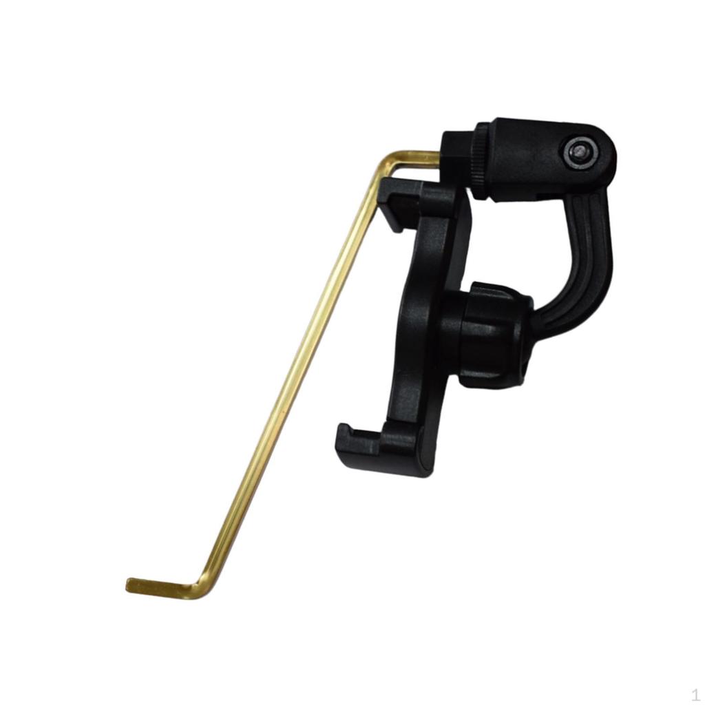 Soporte para Teléfono de Saxofón Alto Lira de Marcha para Saxofón Clip de Música Giratorio